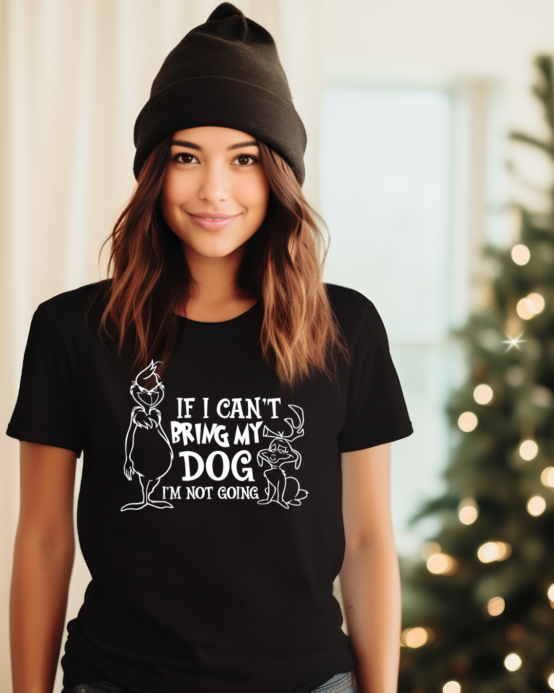 If I Can't Bring My Dog, I'm Not Going - Grinchmas - Unisex Tee