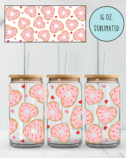 Heart Cookies - 16oz Libbey Glass Can