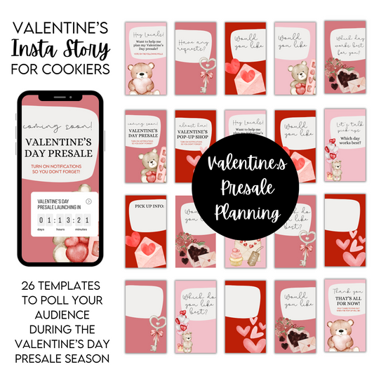 Valentine's Day - Instagram Story & Templates - Presale & Pop-Up