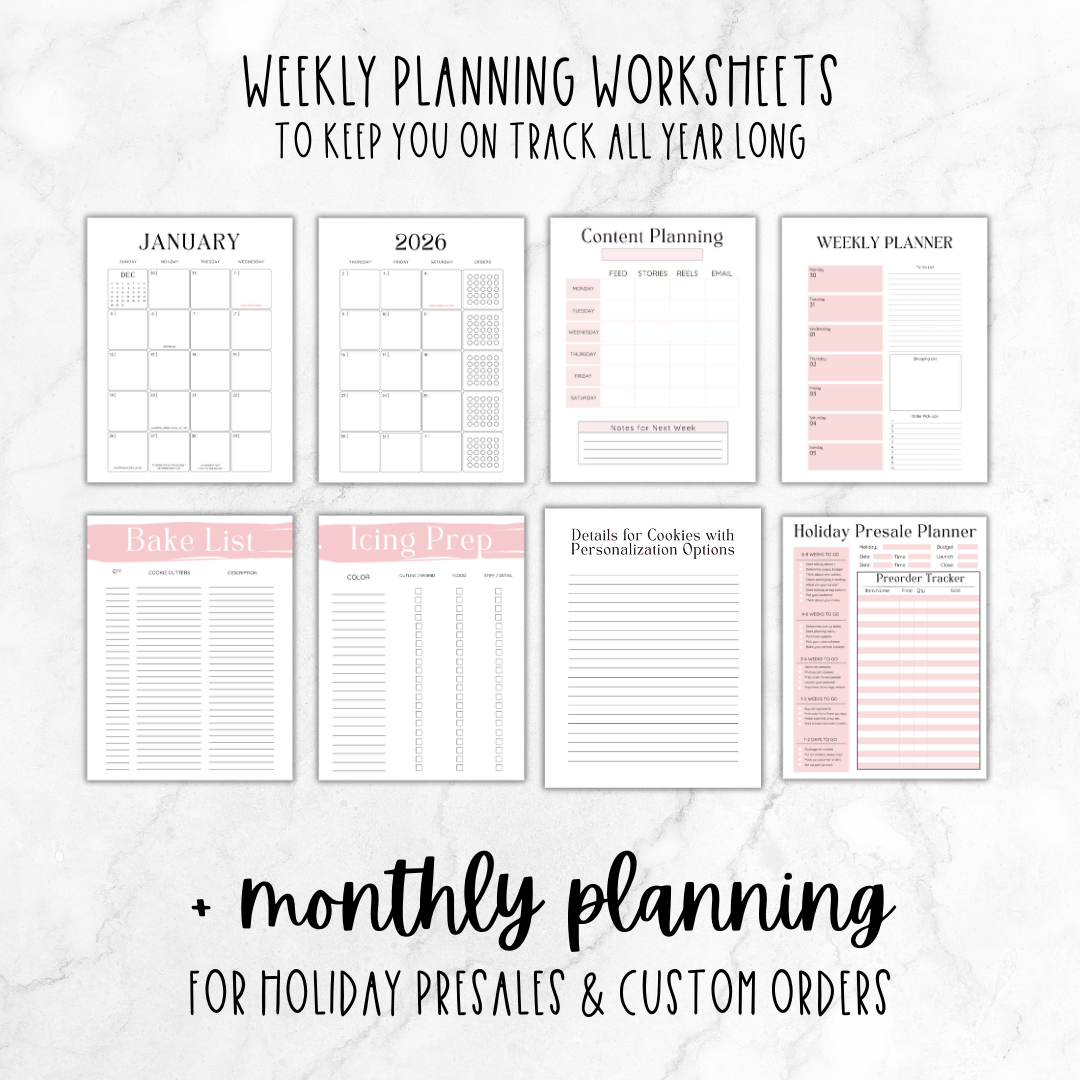 2026 Cookie Business Planner - Hard Copy