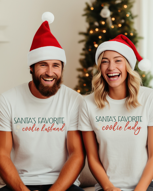 Santa's Favorite Cookie Husband Unisex Tee