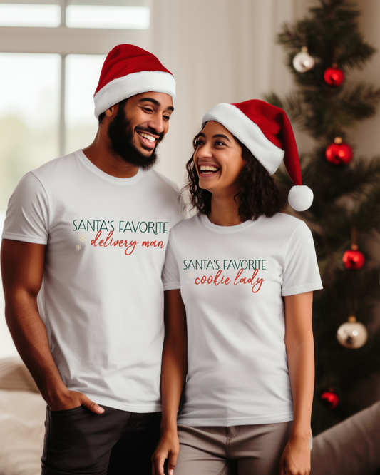Santa's Favorite Delivery Man Unisex Tee