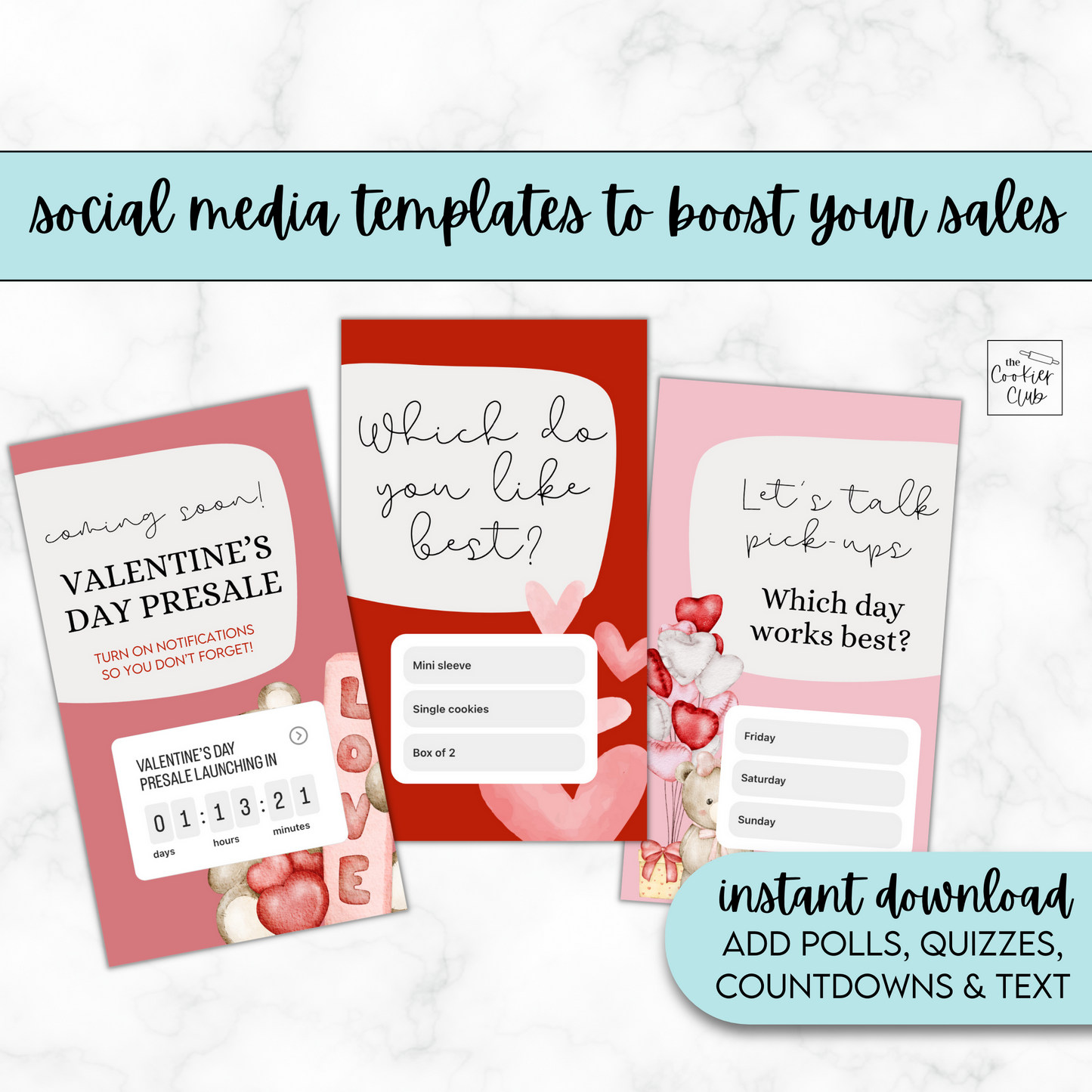 Valentine's Day - Instagram Story & Templates - Presale & Pop-Up