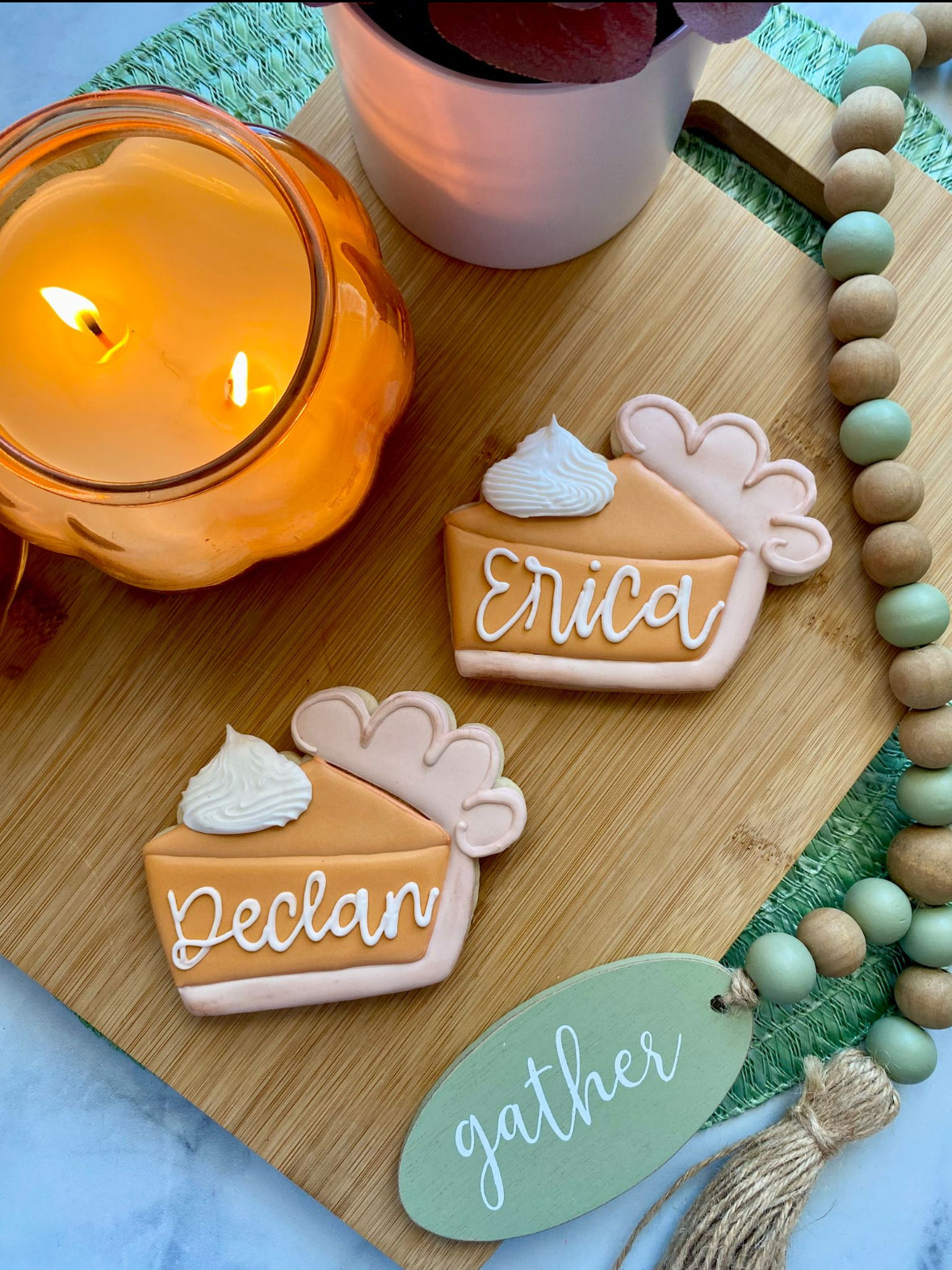 Personalized Pie Single - Thanksgiving Cookie Presale - LOCAL PICK UP ONLY