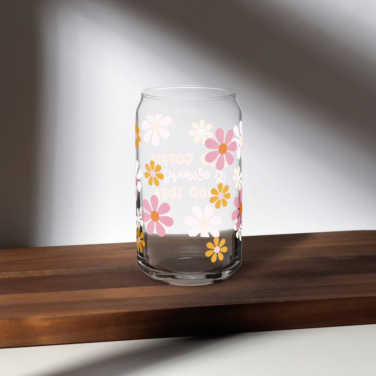 Iced Coffee is Always a Good Idea - 16oz Libbey Glass Can
