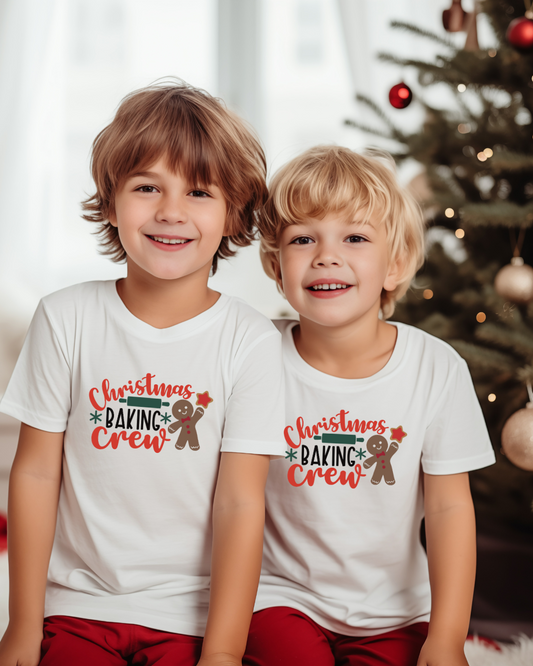 Christmas Baking Crew Toddler Short Sleeve Tee