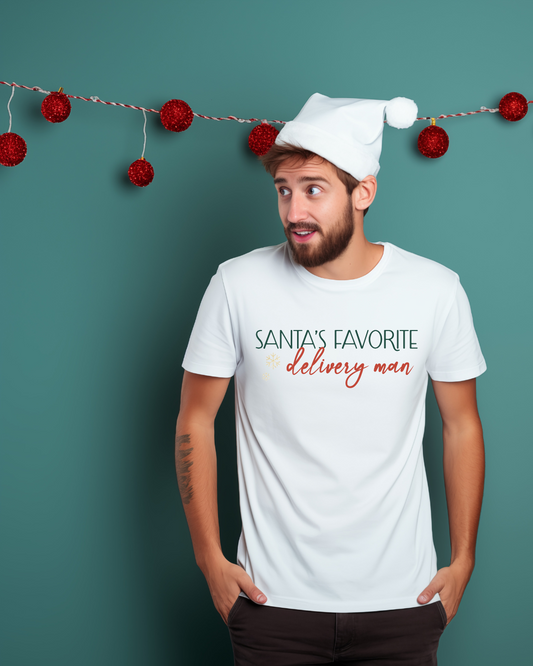 Santa's Favorite Delivery Man Unisex Tee