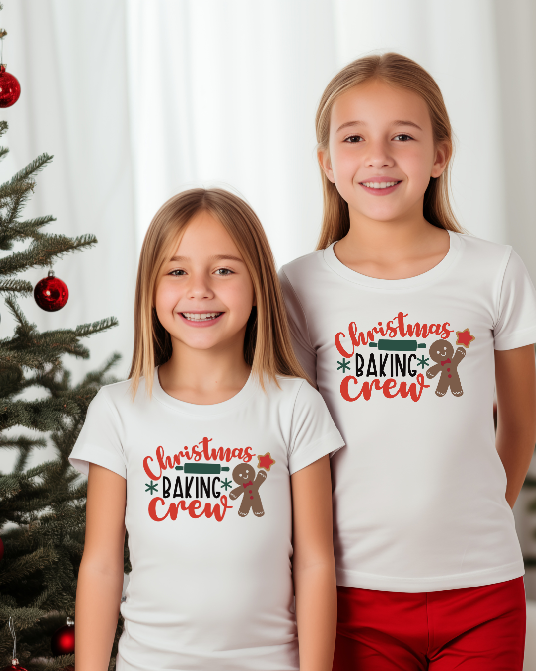 Christmas Baking Crew Youth Short Sleeve T-Shirt