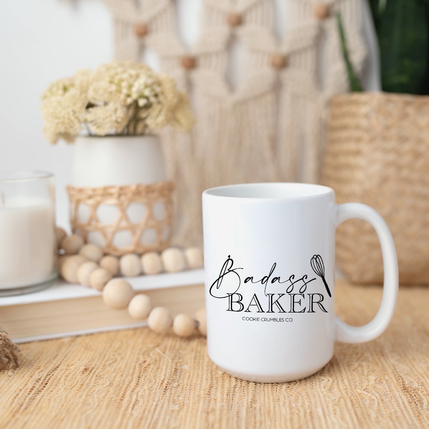 Badass Baker - White Glossy Mug