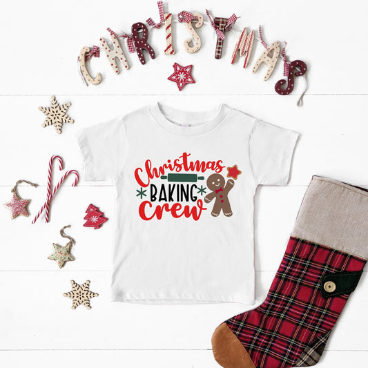 Christmas Baking Crew Toddler Short Sleeve Tee