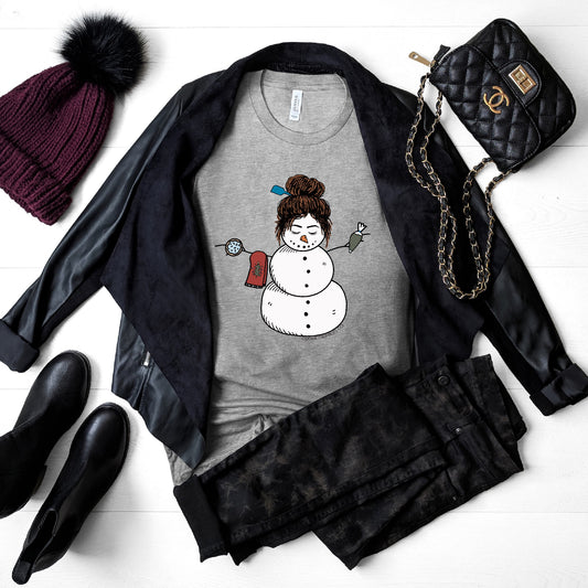 Christmas Snow-Lady Unisex Tee