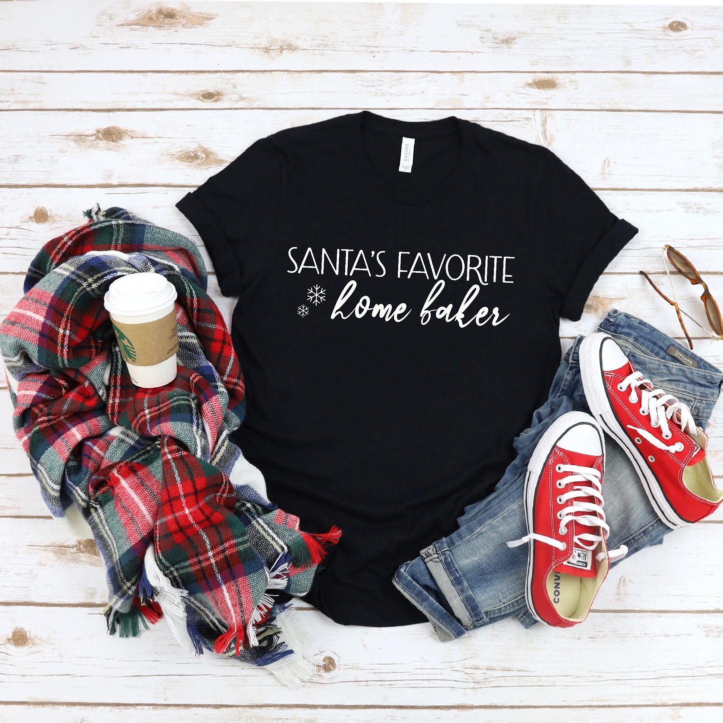 Santa's Favorite Home Baker Unisex Tee