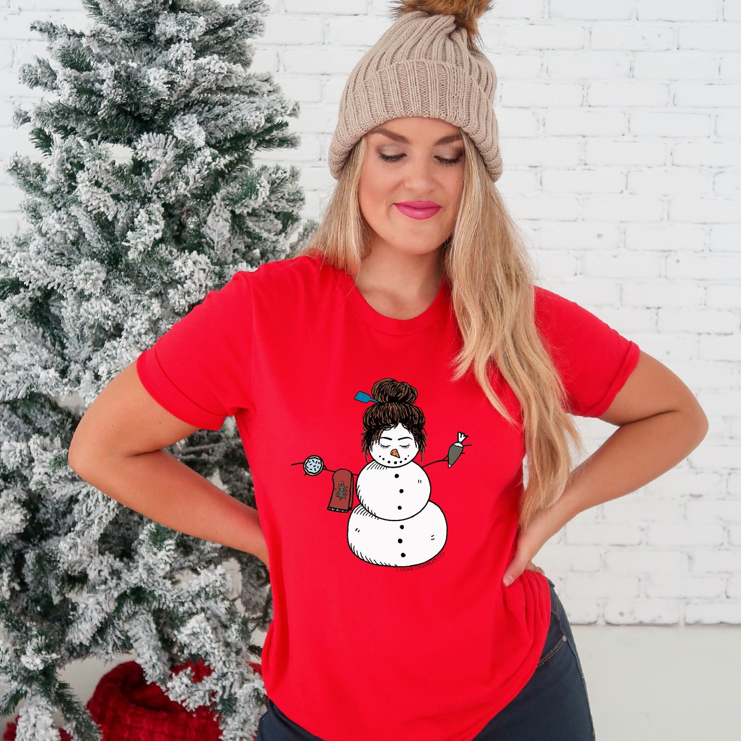 Christmas Snow-Lady Unisex Tee