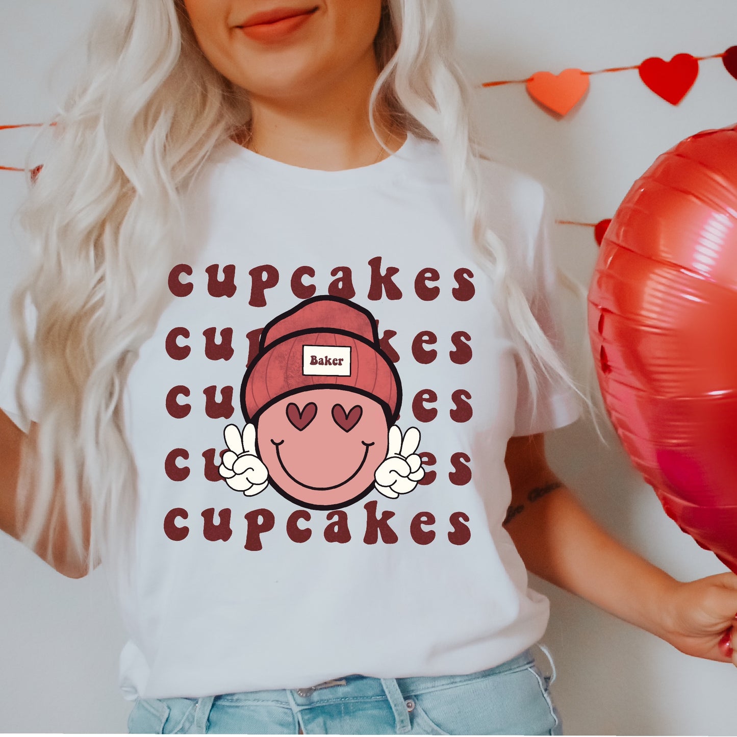 Peace. Love. Cupcakes Unisex Tee