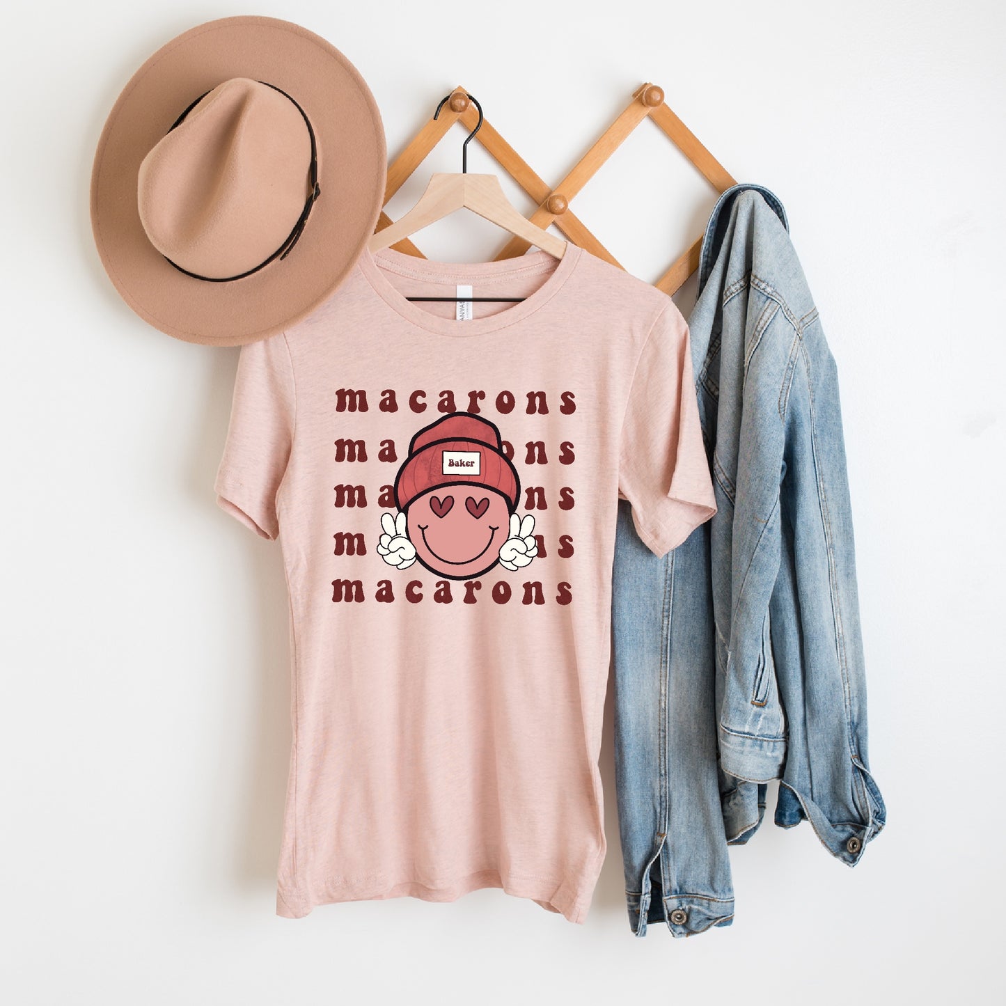 Peace. Love. Macarons Unisex Tee