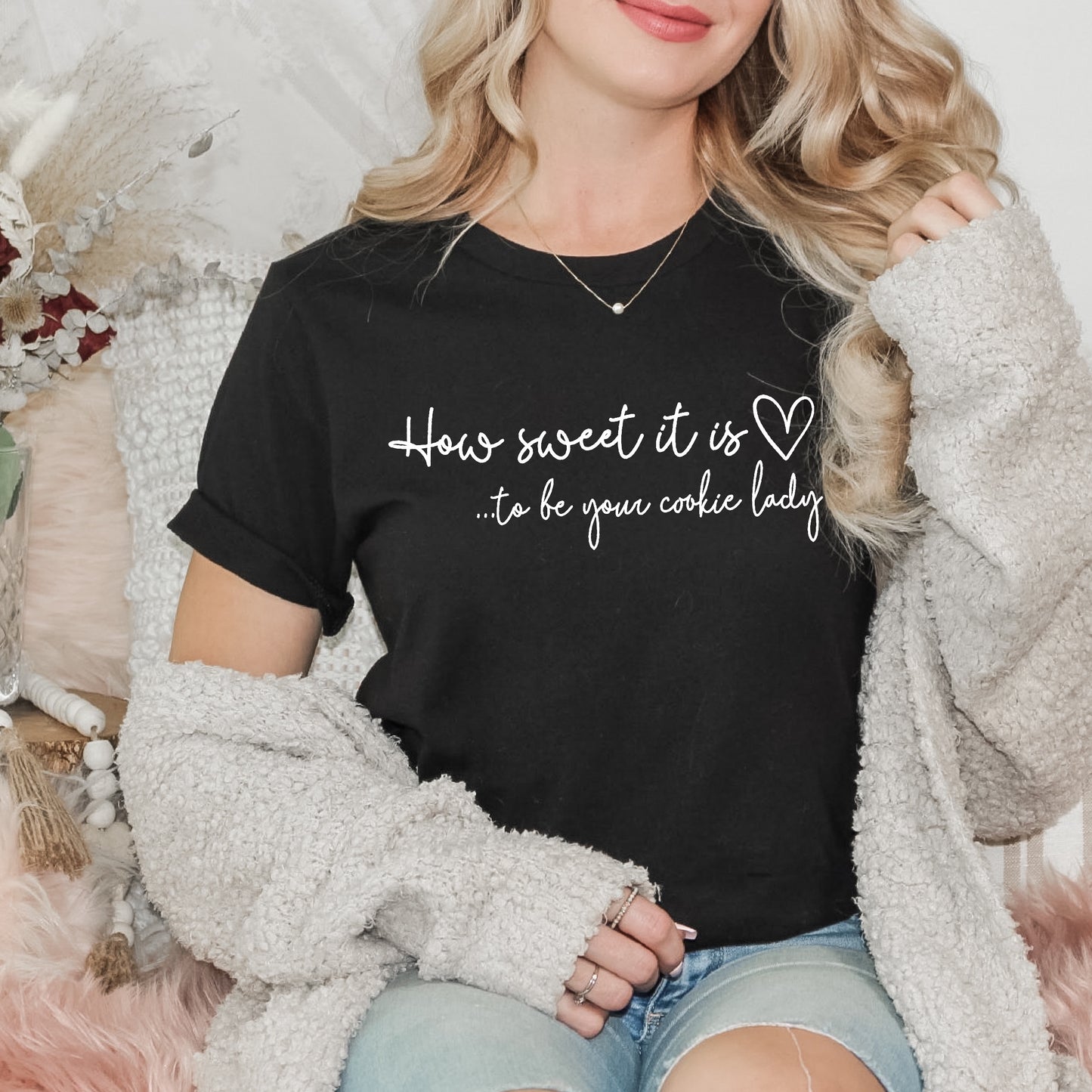 How Sweet Cookie Lady Unisex Tee