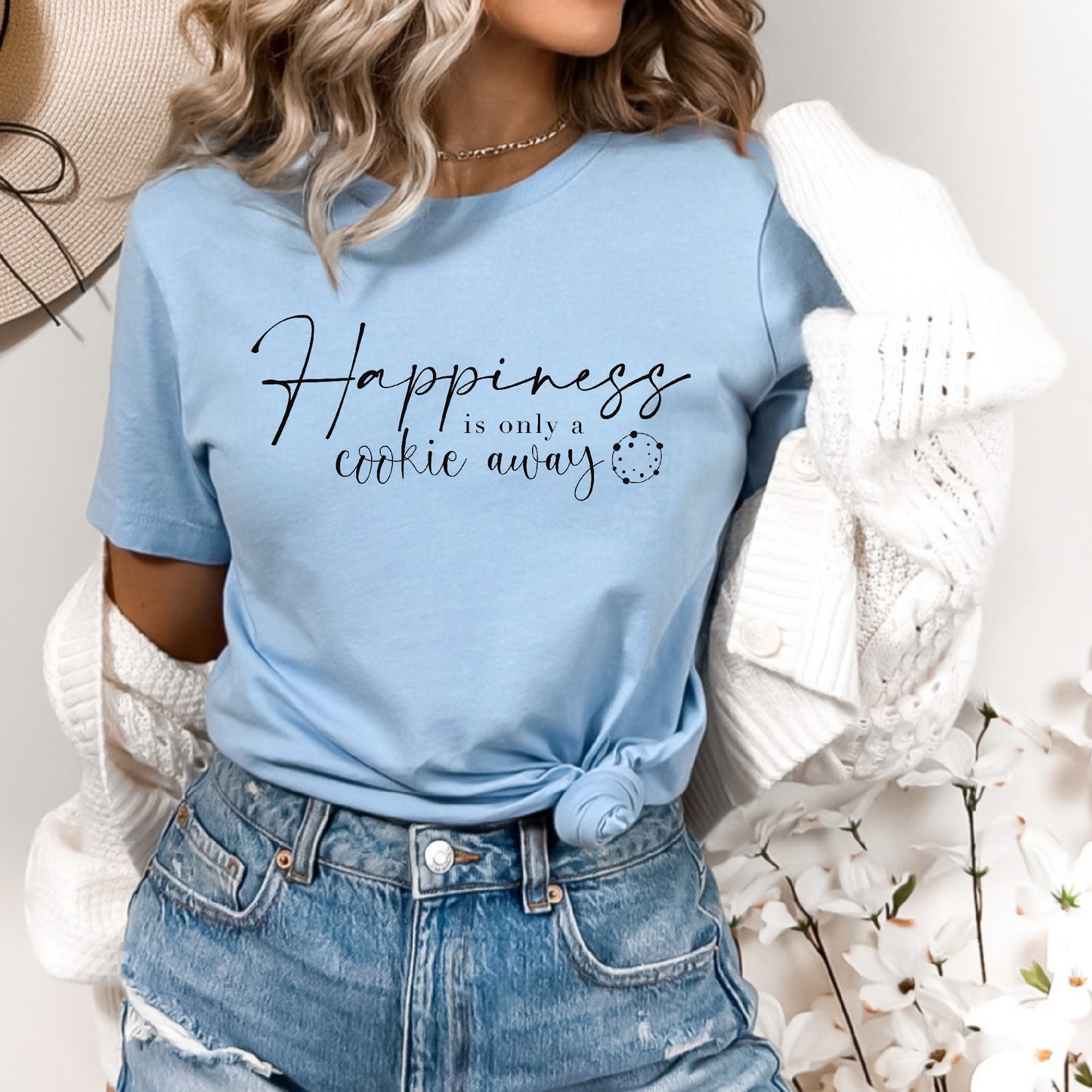 Happiness is Only a Cookie Away Unisex Tee