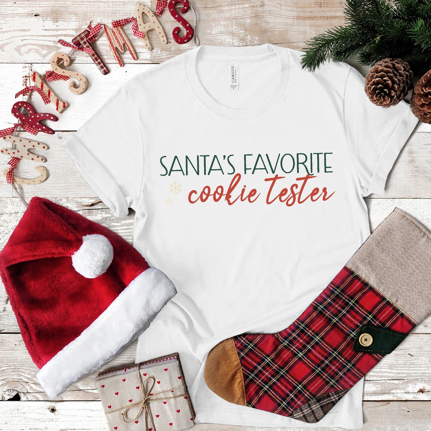 Santa's Favorite Cookie Tester Youth Short Sleeve T-Shirt
