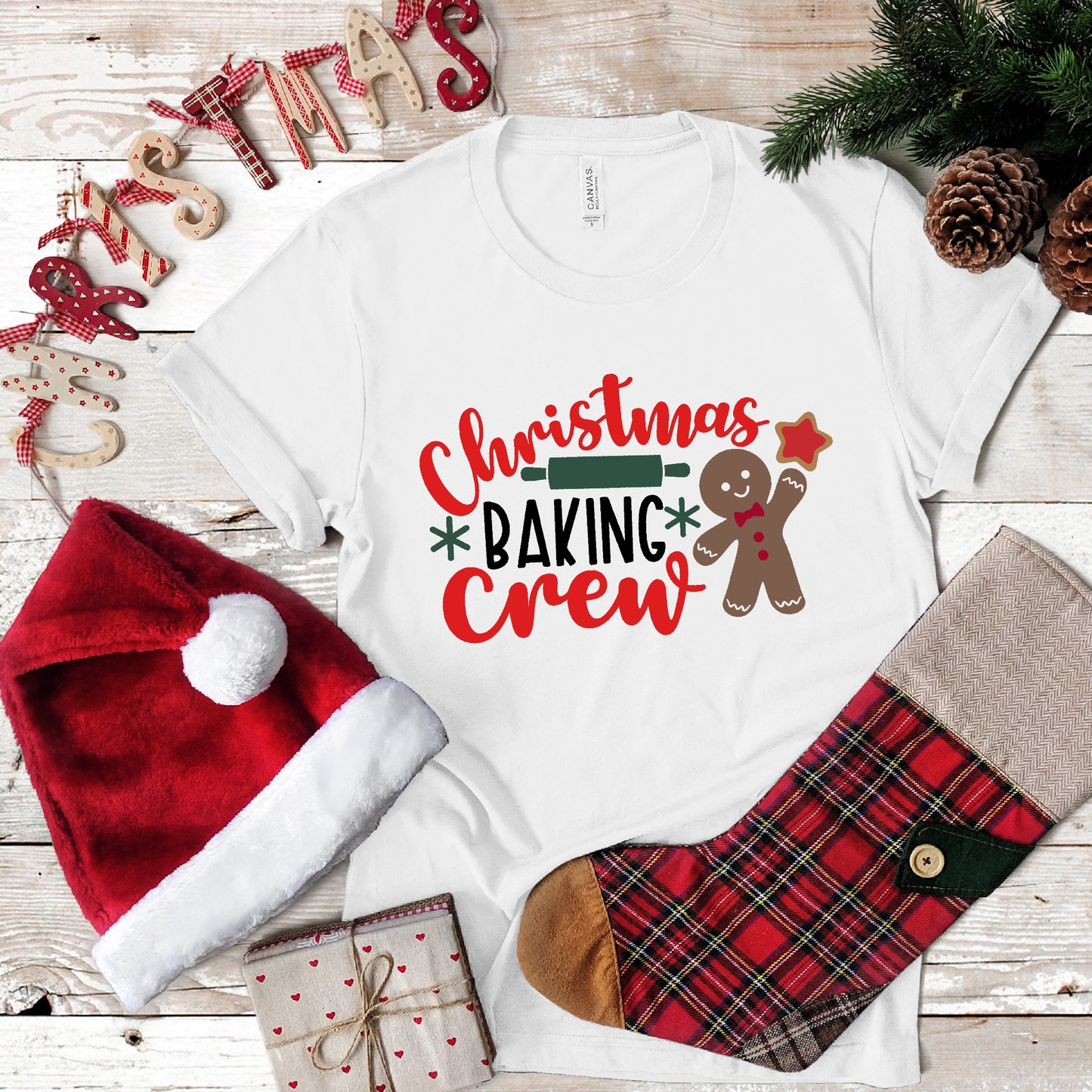Christmas Baking Crew Youth Short Sleeve T-Shirt