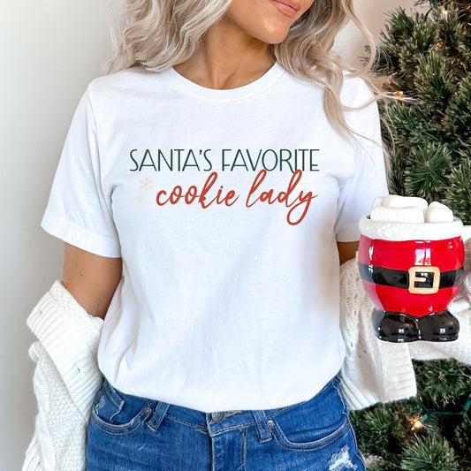 Santa's Favorite Cake Lady Unisex Tee