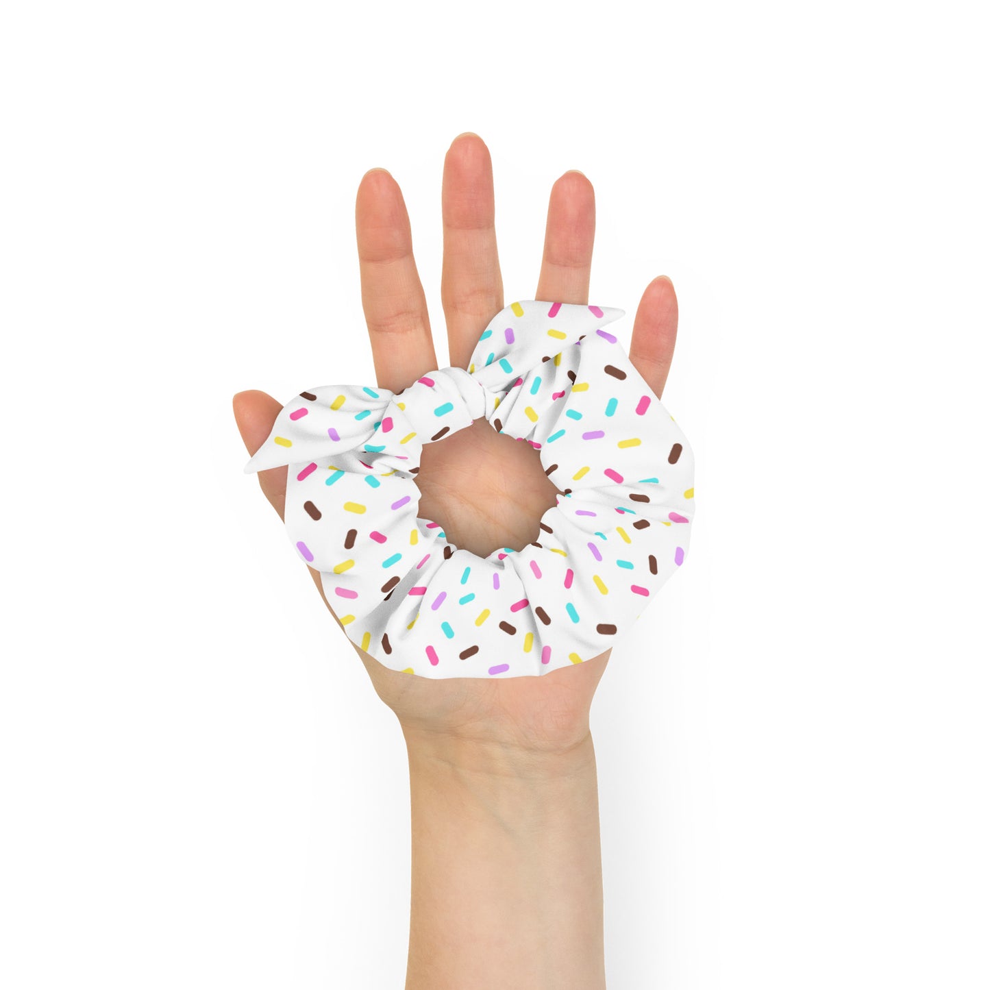 Sprinkled with Love Scrunchie in White