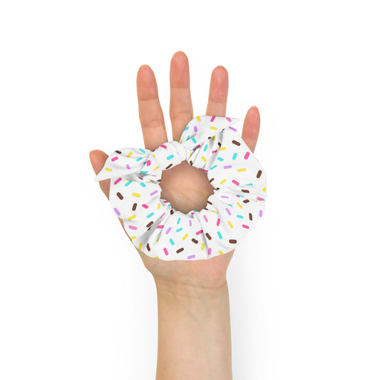 Sprinkled with Love Scrunchie in White