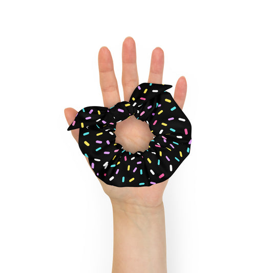 Sprinkled with Love Scrunchie in Black