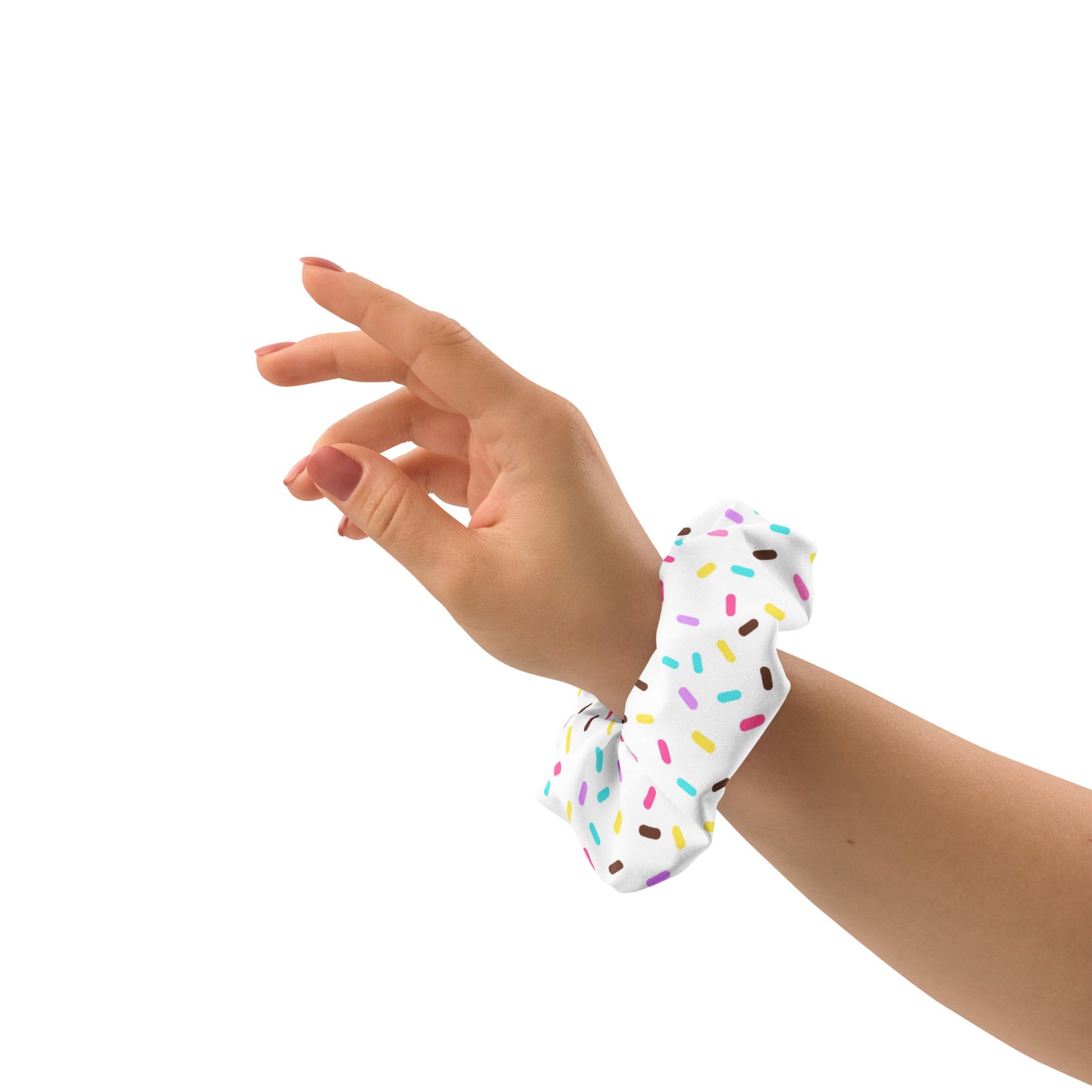Sprinkled with Love Scrunchie in White
