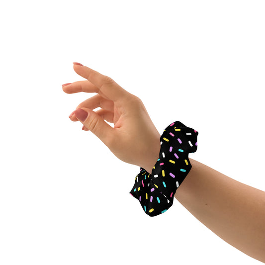 Sprinkled with Love Scrunchie in Black