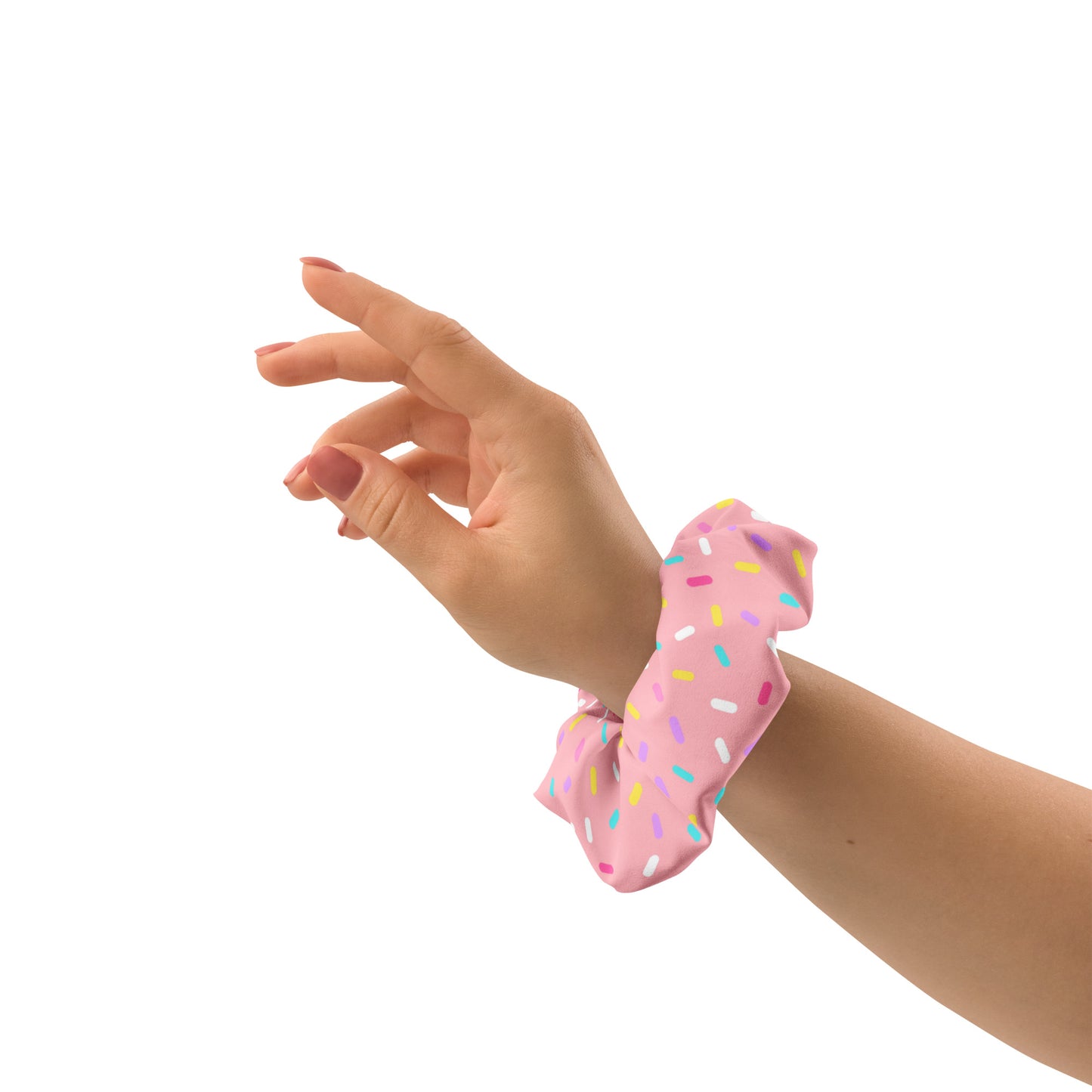 Sprinkled with Love Scrunchie in Pink