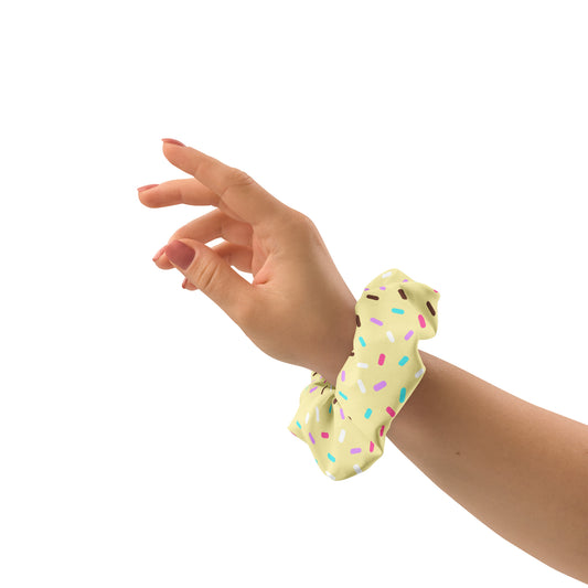 Sprinkled with Love Scrunchie in Yellow