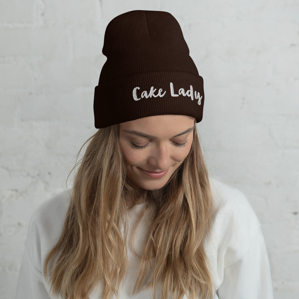 Cake Lady - Cuffed Beanie