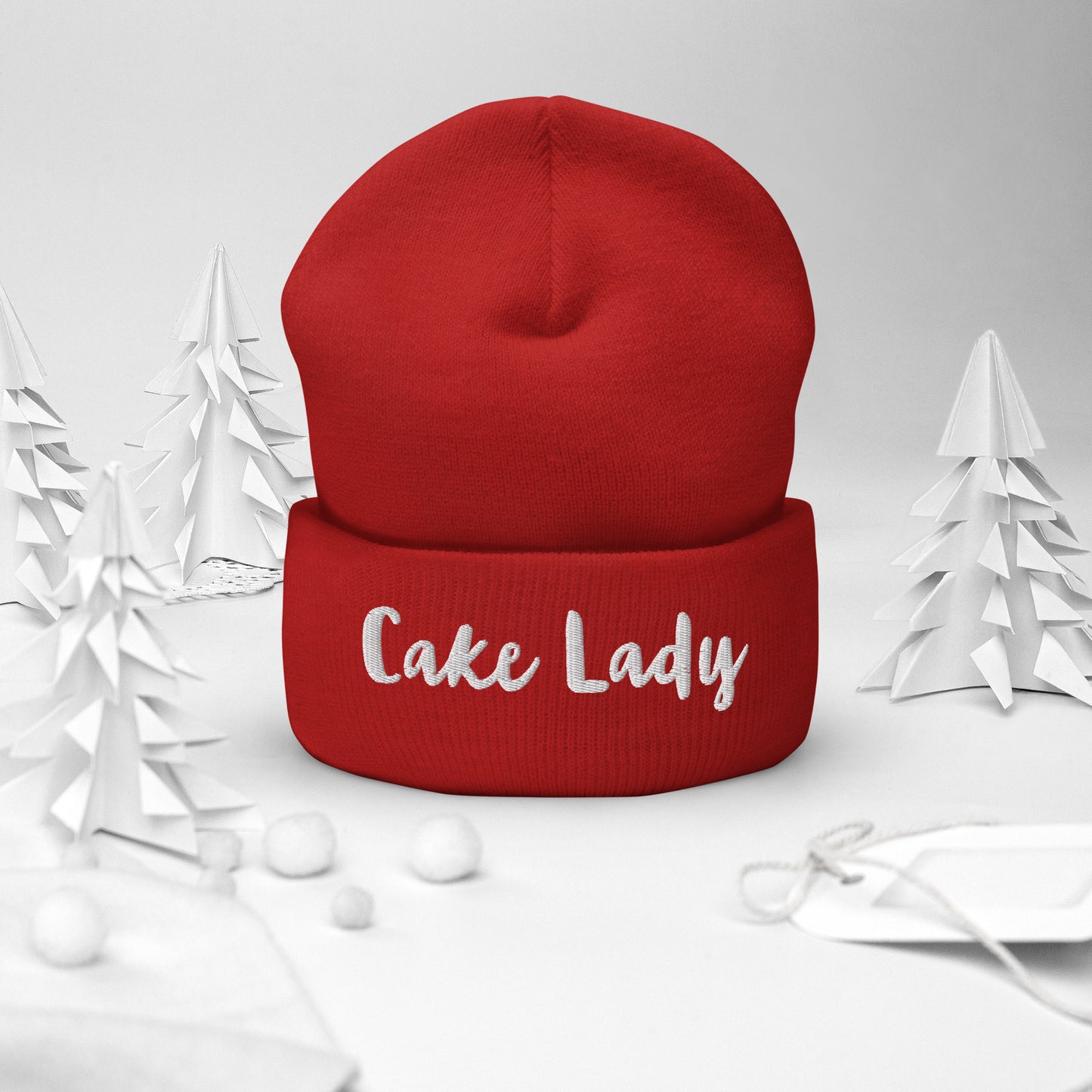Cake Lady - Cuffed Beanie