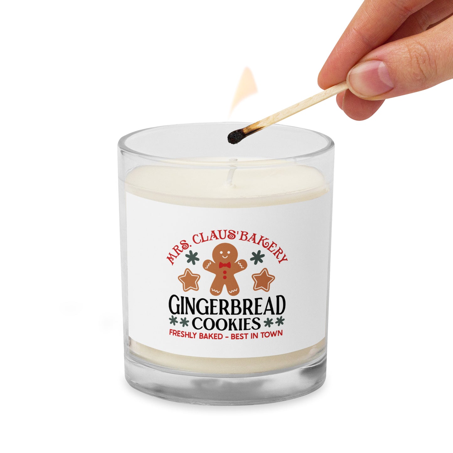 Mrs. Claus' Bakery Glass Jar Soy Wax Candle