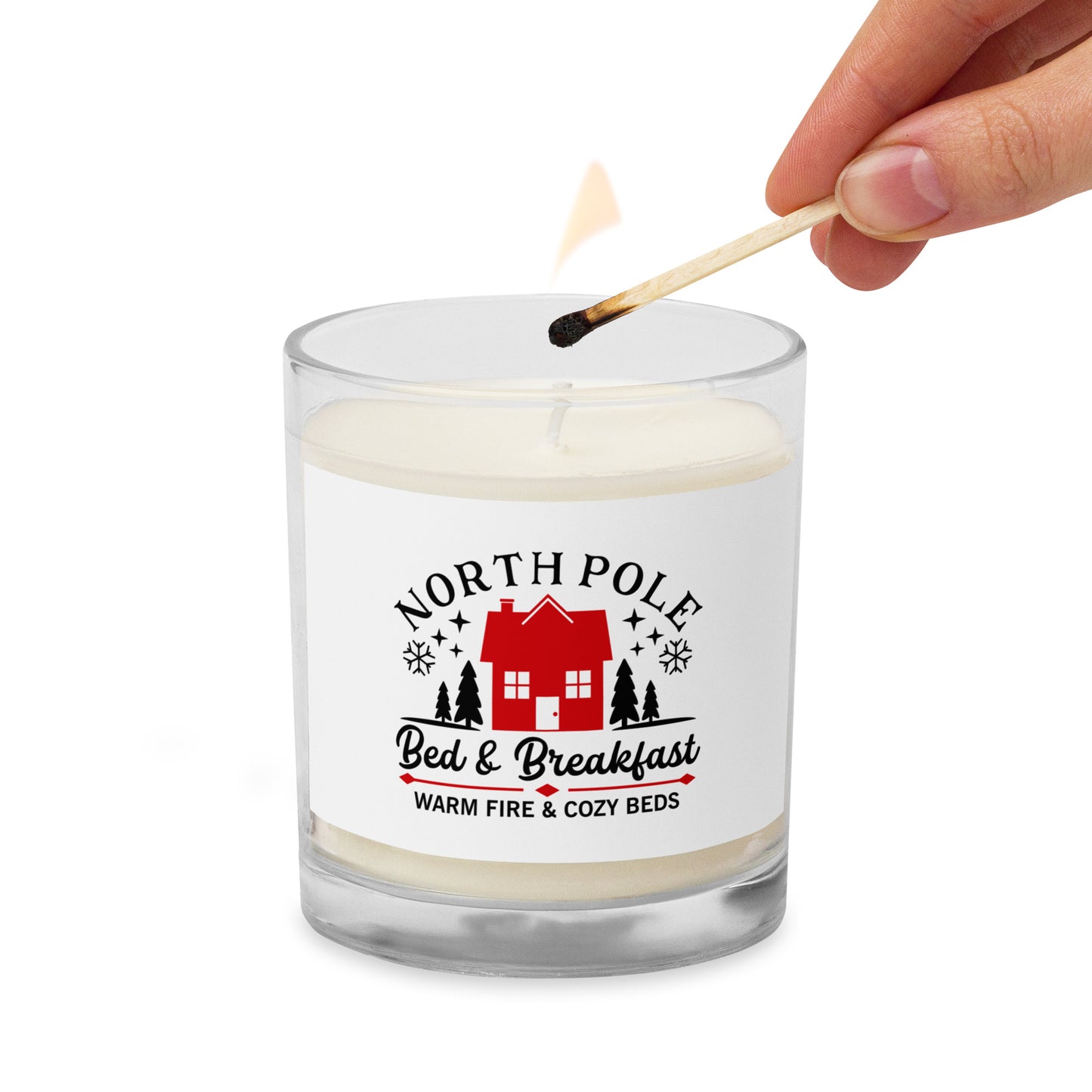 North Pole Bed & Breakfast Glass Jar Soy Wax Candle