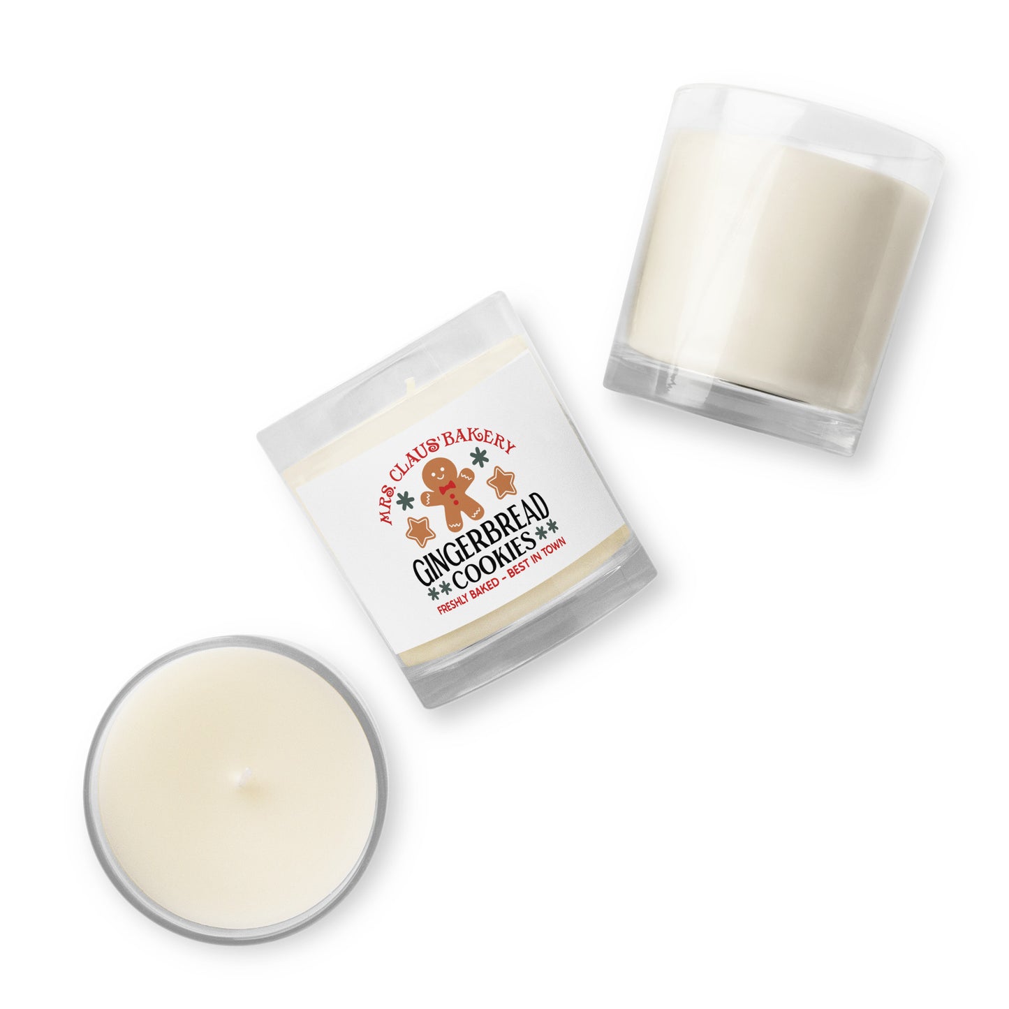 Mrs. Claus' Bakery Glass Jar Soy Wax Candle