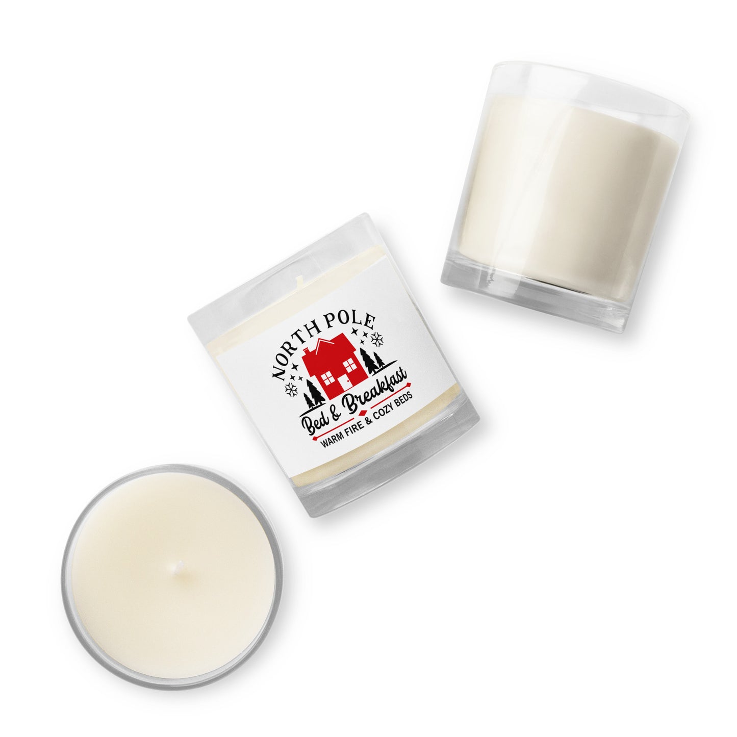 North Pole Bed & Breakfast Glass Jar Soy Wax Candle