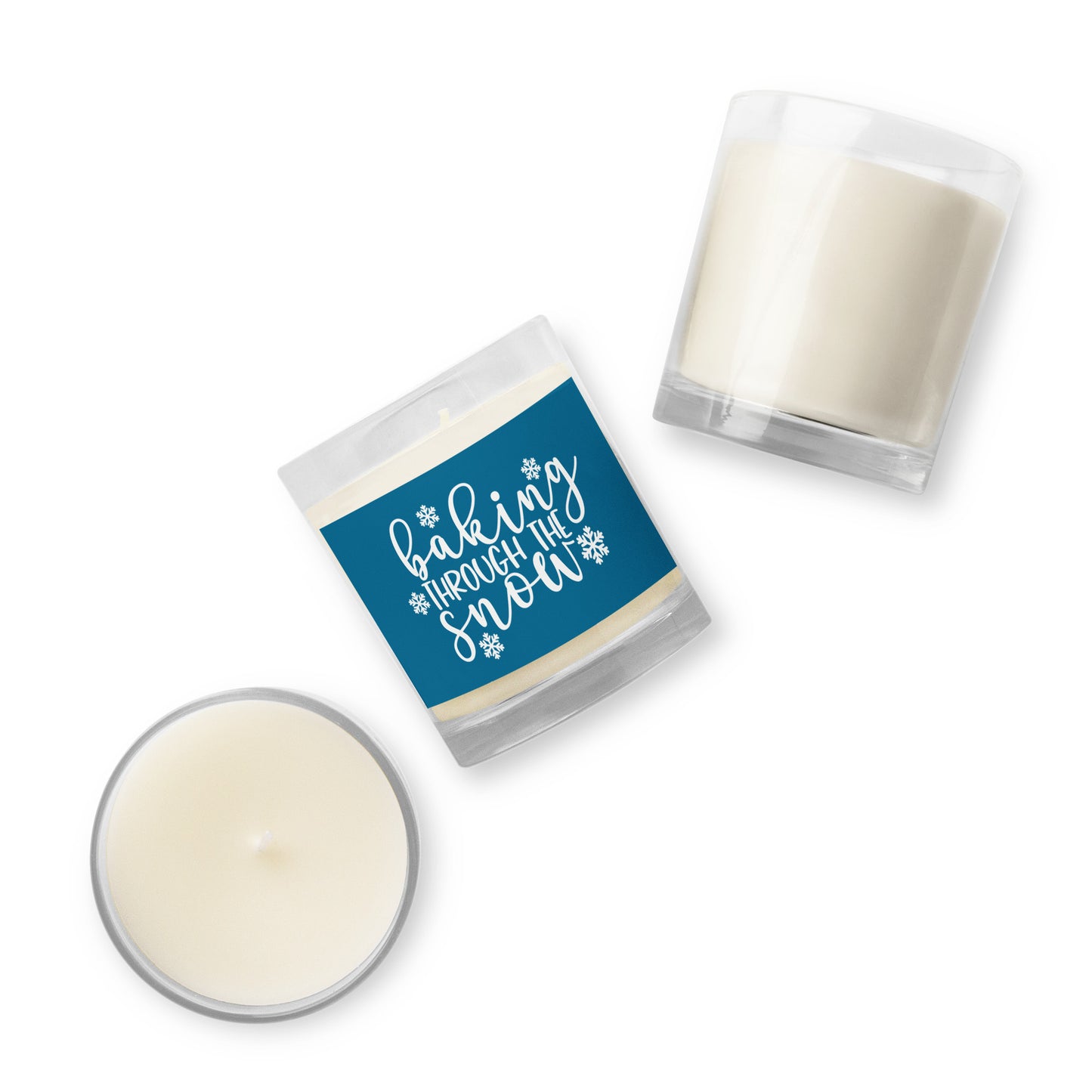 Baking Through the Snow Glass Jar Soy Wax Candle