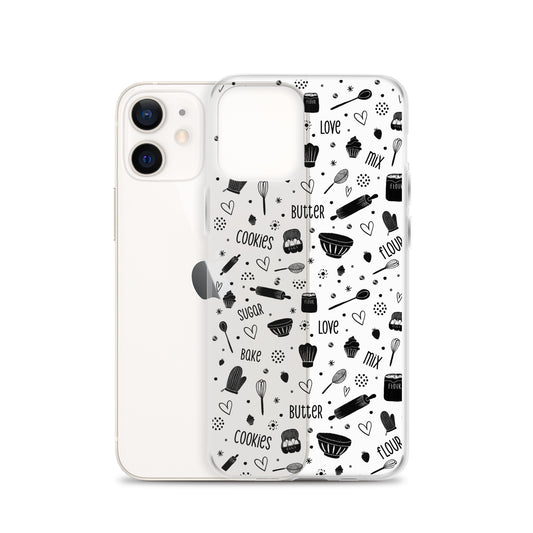 Baking Doodles Clear - iPhone Case