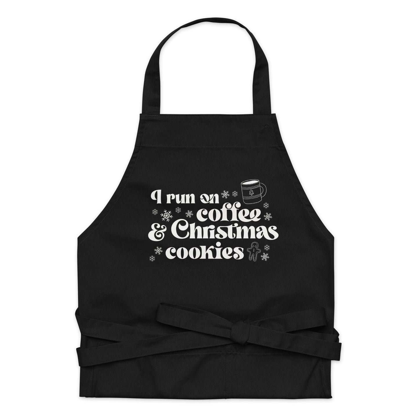 Coffee & Christmas Cookies - Printed - Organic Cotton Apron
