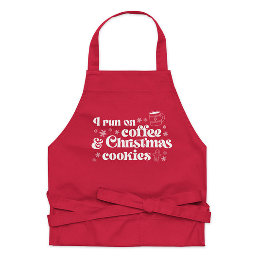 Coffee & Christmas Cookies - Printed - Organic Cotton Apron