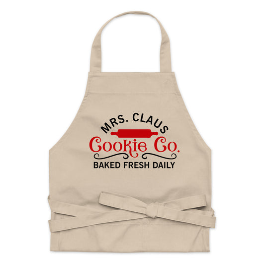 Mrs. Claus Cookie Co. - Prined - Organic Cotton Apron