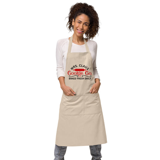 Mrs. Claus Cookie Co. - Prined - Organic Cotton Apron