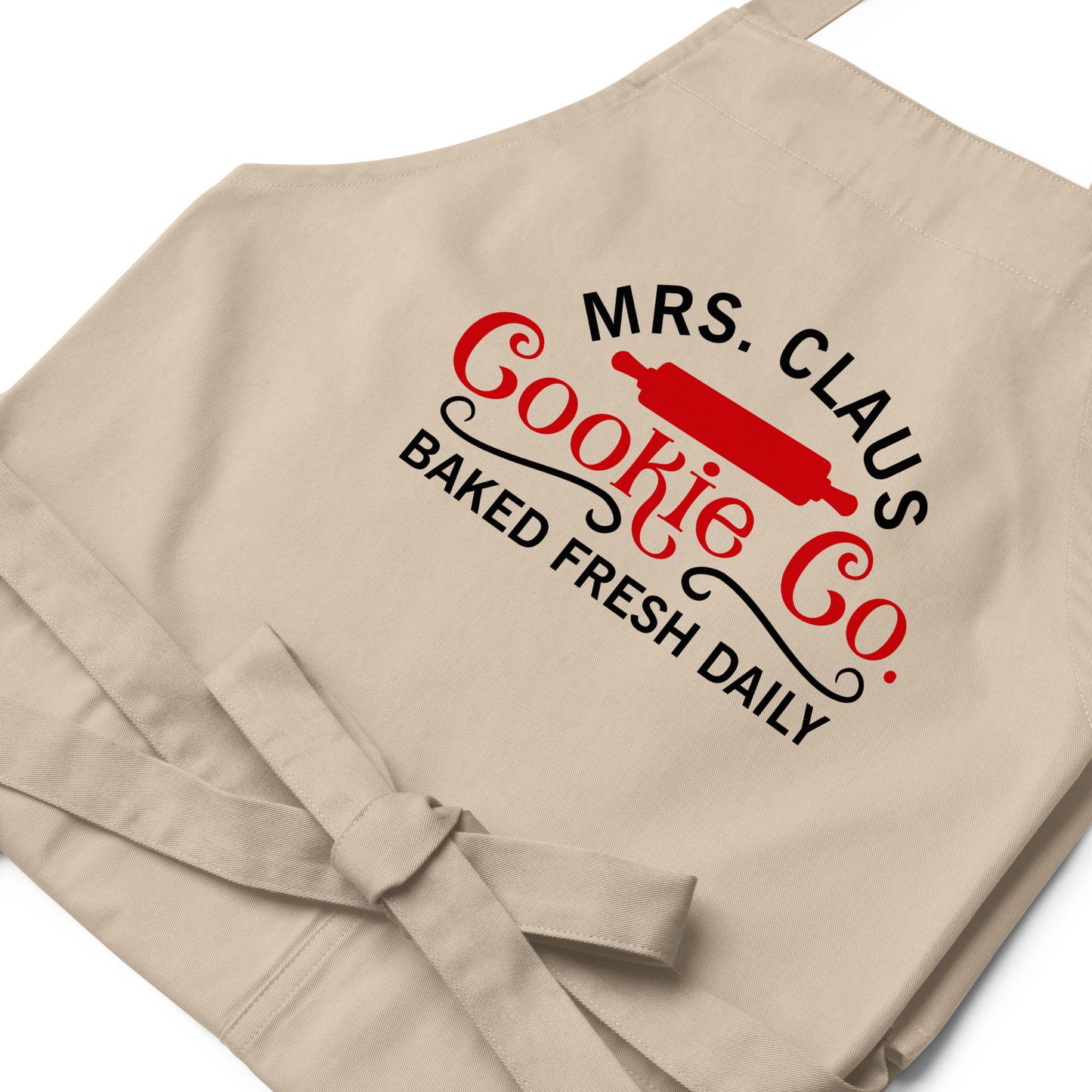 Mrs. Claus Cookie Co. - Prined - Organic Cotton Apron