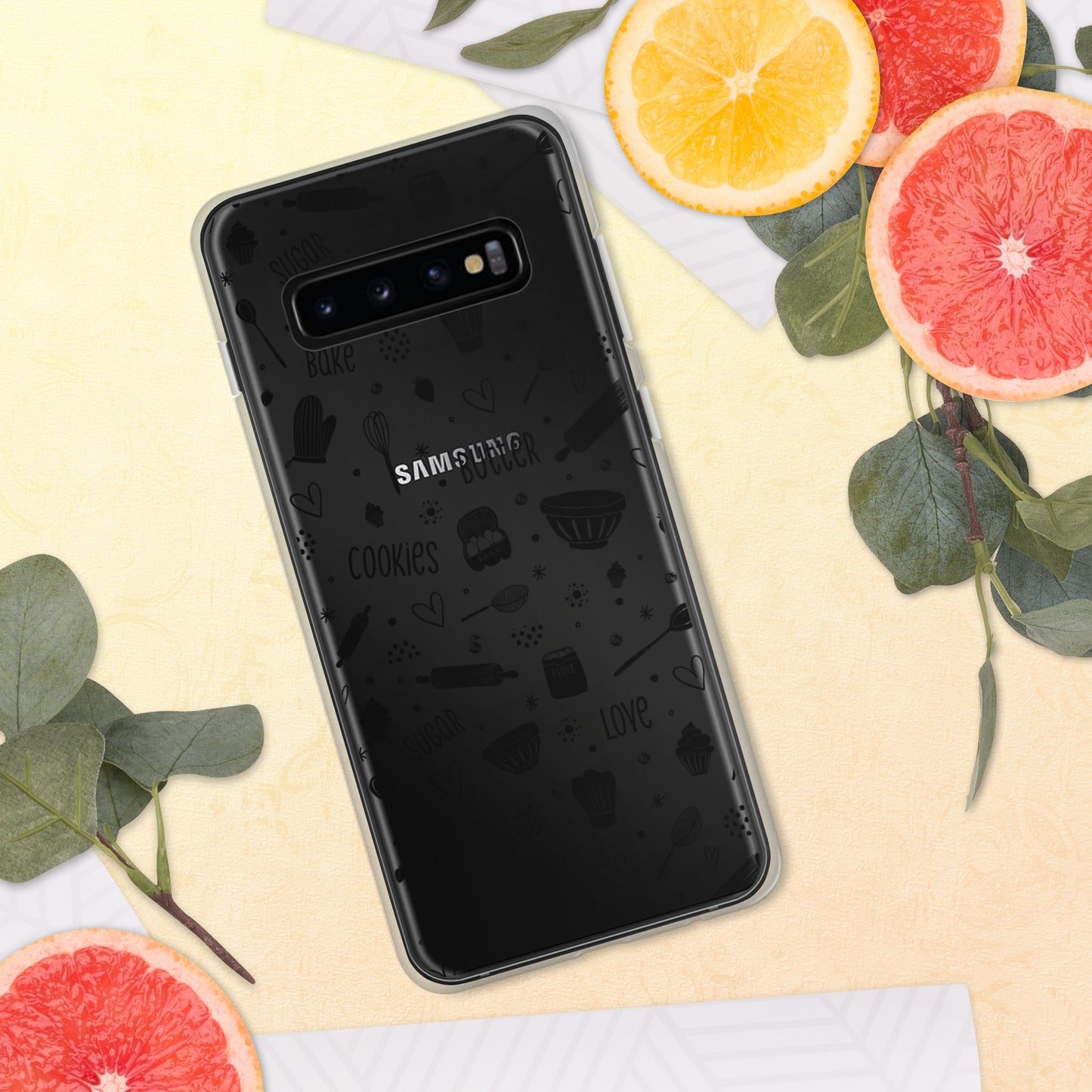 Baking Doodles Clear - Samsung Phone Case
