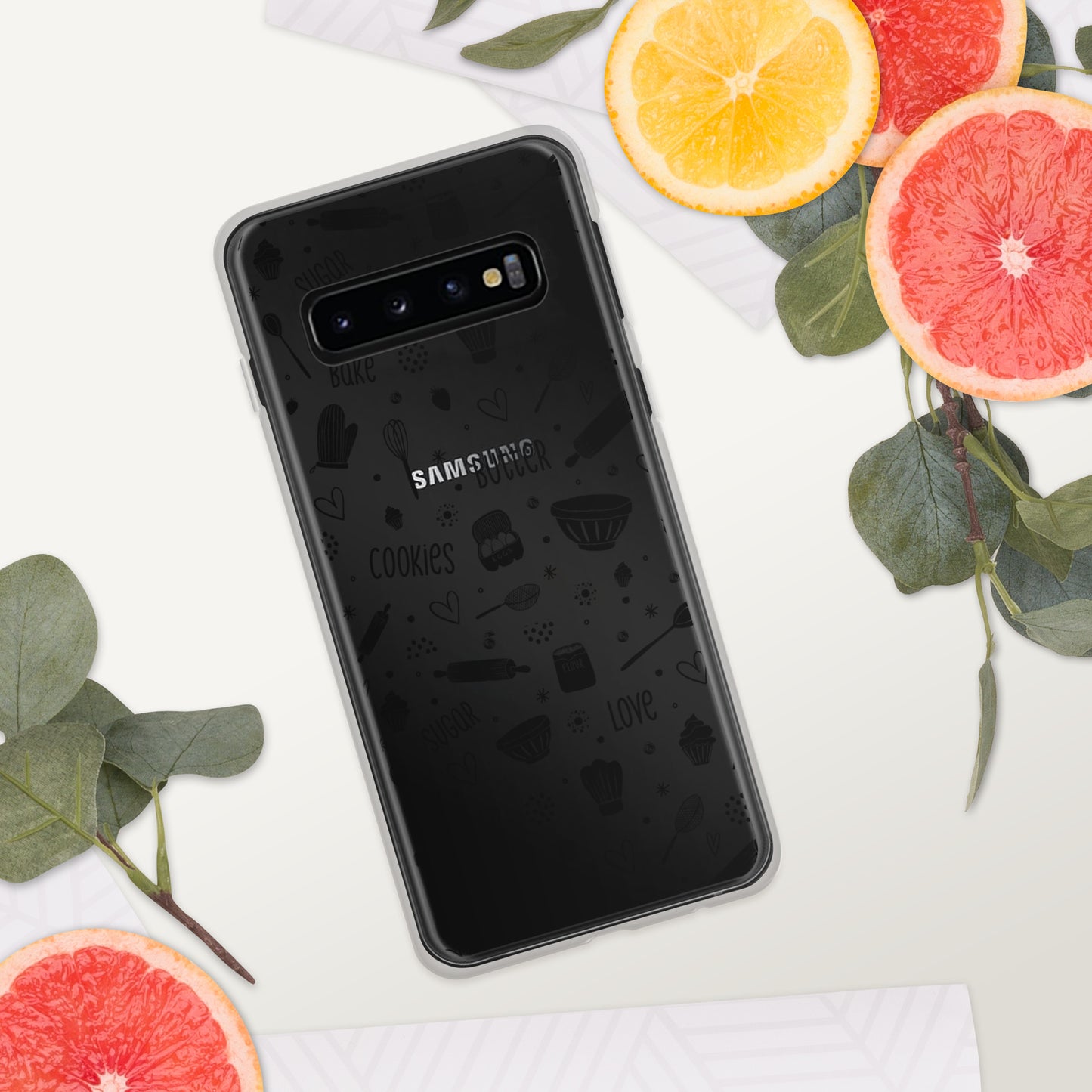 Baking Doodles Clear - Samsung Phone Case