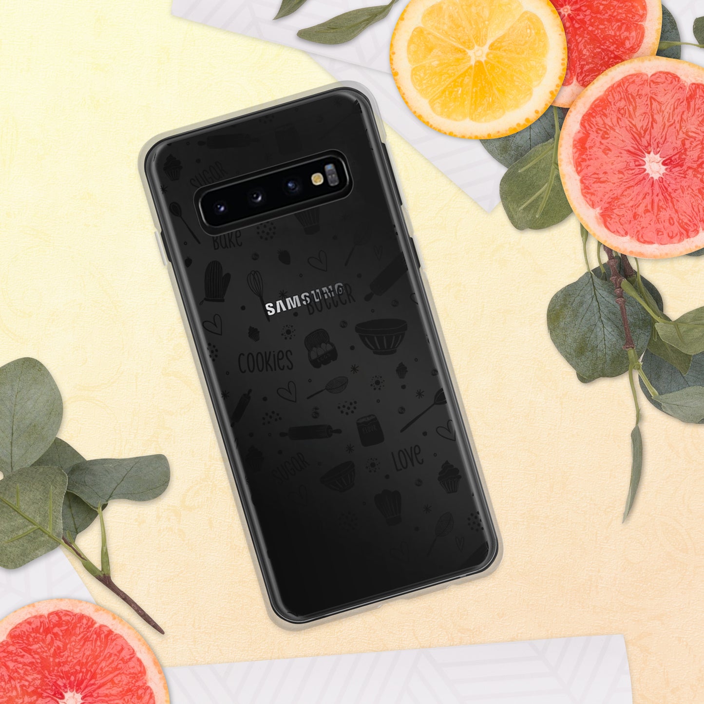 Baking Doodles Clear - Samsung Phone Case