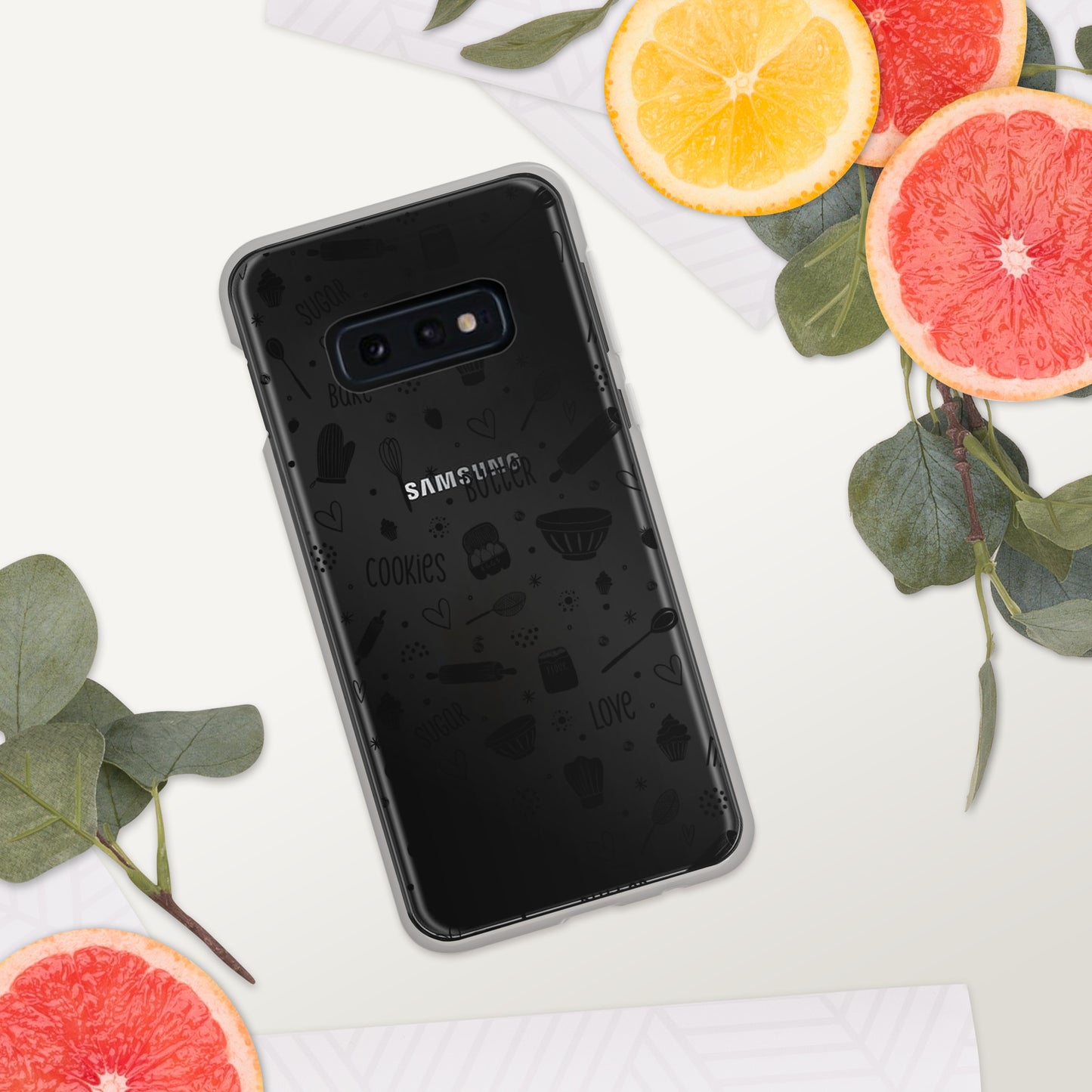 Baking Doodles Clear - Samsung Phone Case