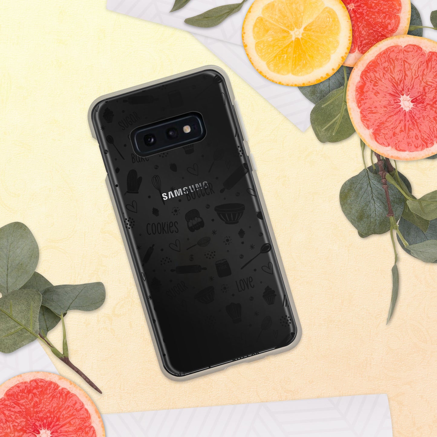 Baking Doodles Clear - Samsung Phone Case