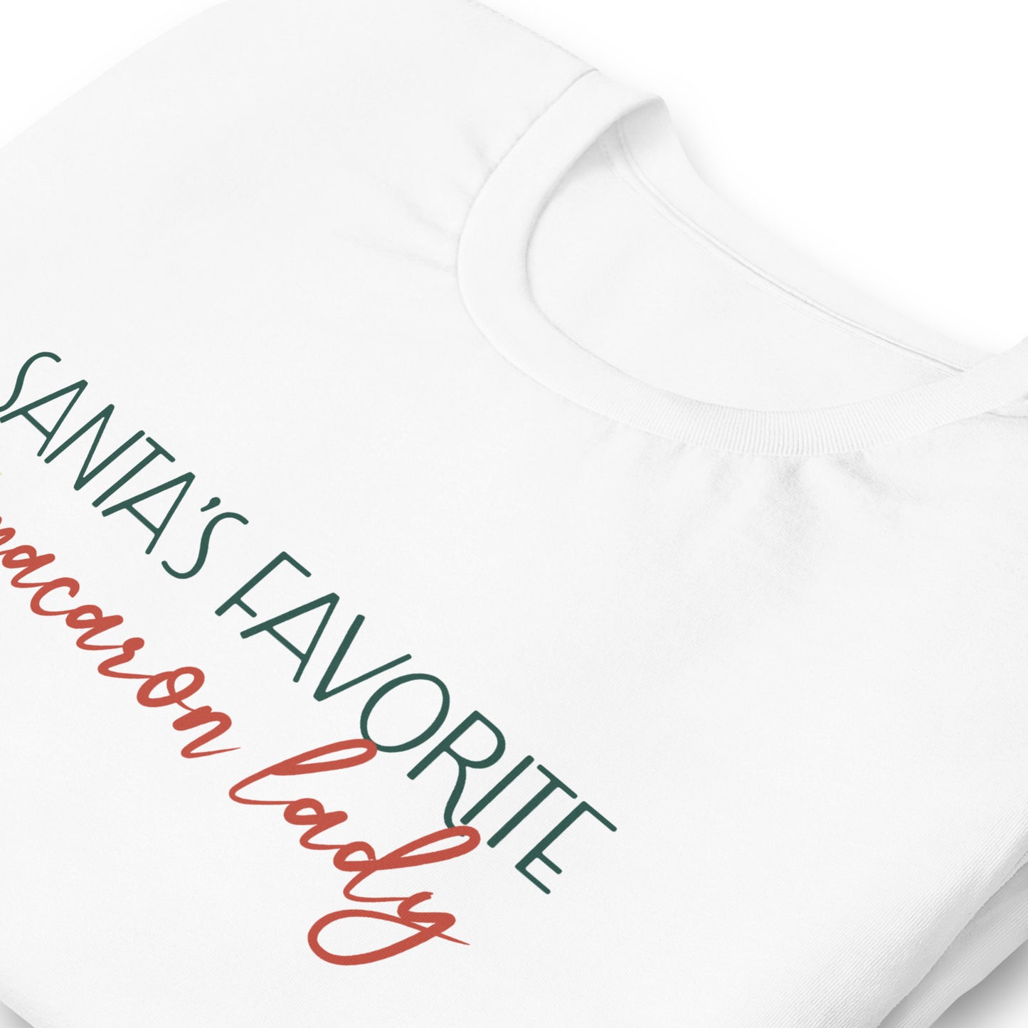 Santa's Favorite Macaron Lady Unisex Tee